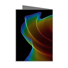 Liquid Rainbow, Abstract Wave Of Cosmic Energy  Mini Greeting Card from ArtsNow.com Right