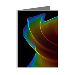 Liquid Rainbow, Abstract Wave Of Cosmic Energy  Mini Greeting Card (8 Pack) from ArtsNow.com Right