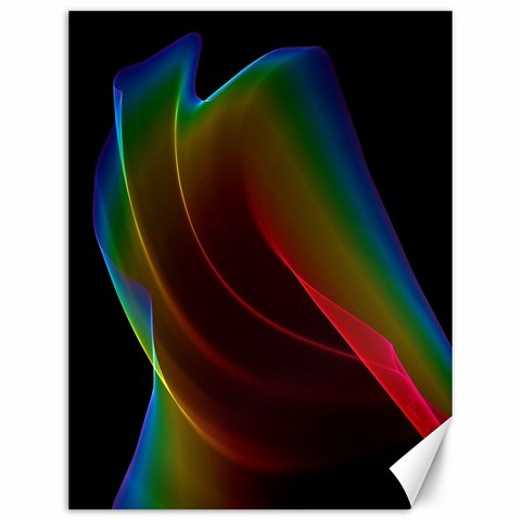 Liquid Rainbow, Abstract Wave Of Cosmic Energy  Canvas 12  x 16  (Unframed) from ArtsNow.com 11.86 x15.41  Canvas - 1