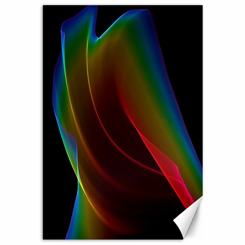 Liquid Rainbow, Abstract Wave Of Cosmic Energy  Canvas 12  x 18  (Unframed) from ArtsNow.com 11.88 x17.36  Canvas - 1