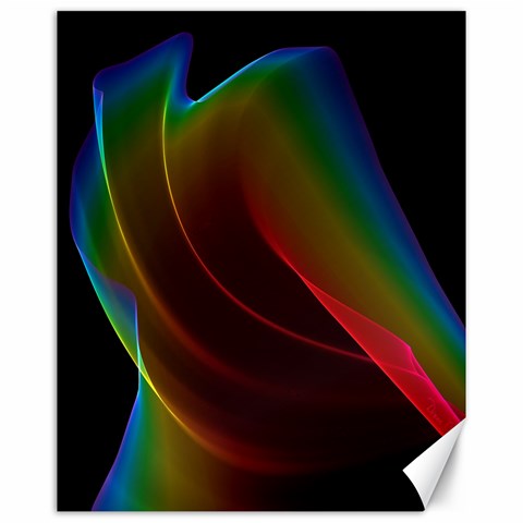 Liquid Rainbow, Abstract Wave Of Cosmic Energy  Canvas 16  x 20  (Unframed) from ArtsNow.com 15.75 x19.29  Canvas - 1