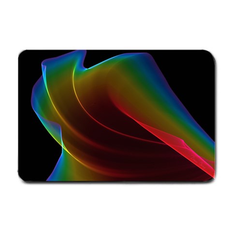 Liquid Rainbow, Abstract Wave Of Cosmic Energy  Small Door Mat from ArtsNow.com 24 x16  Door Mat