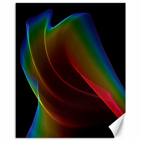 Liquid Rainbow, Abstract Wave Of Cosmic Energy  Canvas 11  x 14  (Unframed) from ArtsNow.com 10.95 x13.48  Canvas - 1