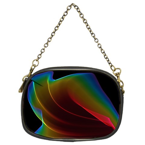 Liquid Rainbow, Abstract Wave Of Cosmic Energy  Chain Purse (One Side) from ArtsNow.com Front