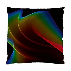 Liquid Rainbow, Abstract Wave Of Cosmic Energy  Cushion Case (Two Sided)  from ArtsNow.com Front