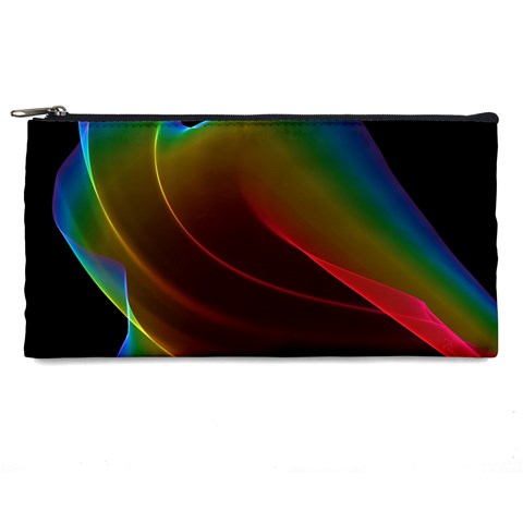 Liquid Rainbow, Abstract Wave Of Cosmic Energy  Pencil Case from ArtsNow.com Front