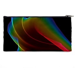 Liquid Rainbow, Abstract Wave Of Cosmic Energy  Pencil Case from ArtsNow.com Back