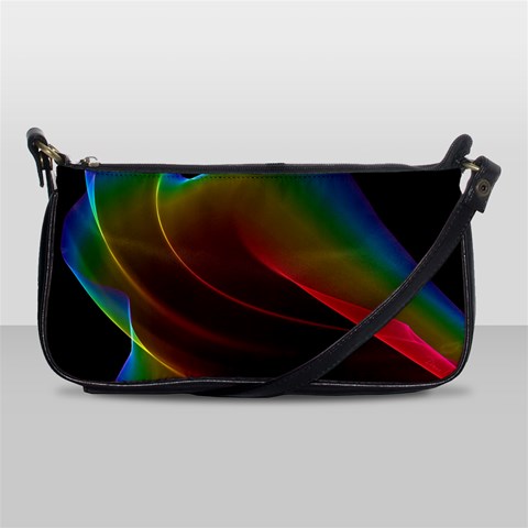 Liquid Rainbow, Abstract Wave Of Cosmic Energy  Evening Bag from ArtsNow.com Front