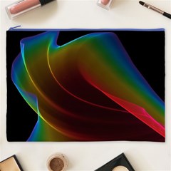 Liquid Rainbow, Abstract Wave Of Cosmic Energy  Cosmetic Bag (XXXL) from ArtsNow.com Front