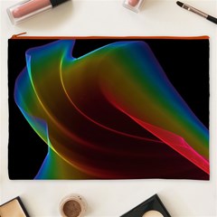 Liquid Rainbow, Abstract Wave Of Cosmic Energy  Cosmetic Bag (XXXL) from ArtsNow.com Front