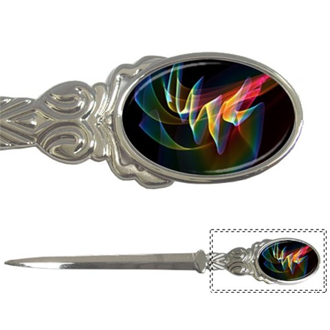 Northern Lights, Abstract Rainbow Aurora Letter Opener from ArtsNow.com Front