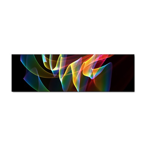 Northern Lights, Abstract Rainbow Aurora Bumper Sticker from ArtsNow.com Front