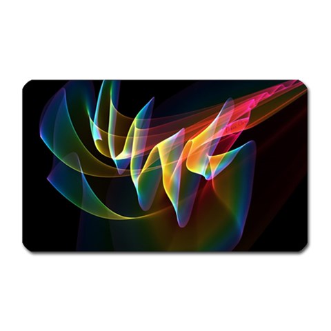 Northern Lights, Abstract Rainbow Aurora Magnet (Rectangular) from ArtsNow.com Front