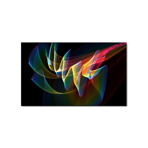 Northern Lights, Abstract Rainbow Aurora Sticker 10 Pack (Rectangle) from ArtsNow.com Front