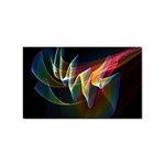 Northern Lights, Abstract Rainbow Aurora Sticker 100 Pack (Rectangle)