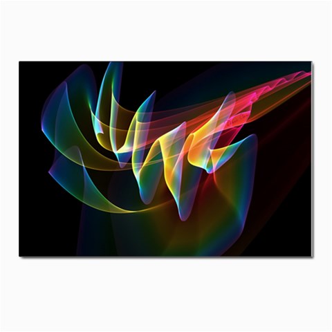 Northern Lights, Abstract Rainbow Aurora Postcard 4 x 6  (10 Pack) from ArtsNow.com Front