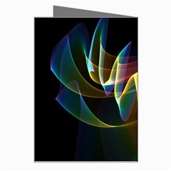 Northern Lights, Abstract Rainbow Aurora Greeting Card from ArtsNow.com Right