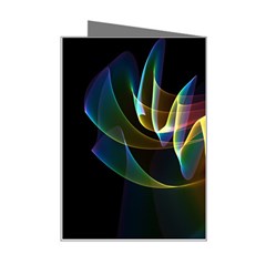 Northern Lights, Abstract Rainbow Aurora Mini Greeting Card from ArtsNow.com Right