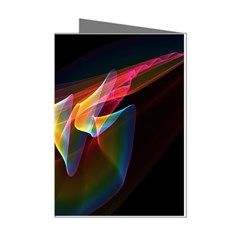 Northern Lights, Abstract Rainbow Aurora Mini Greeting Card (8 Pack) from ArtsNow.com Left