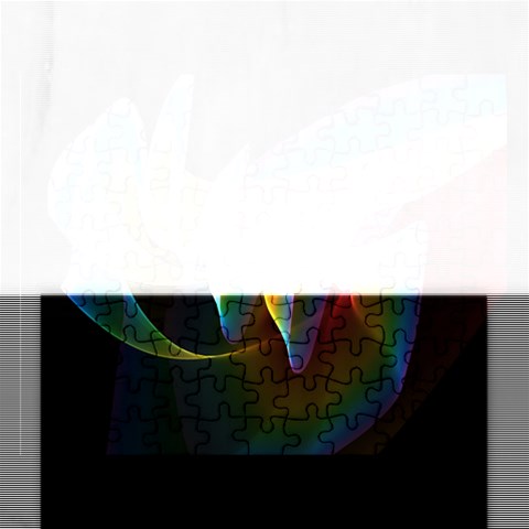 Northern Lights, Abstract Rainbow Aurora Jigsaw Puzzle (Rectangle) from ArtsNow.com Front