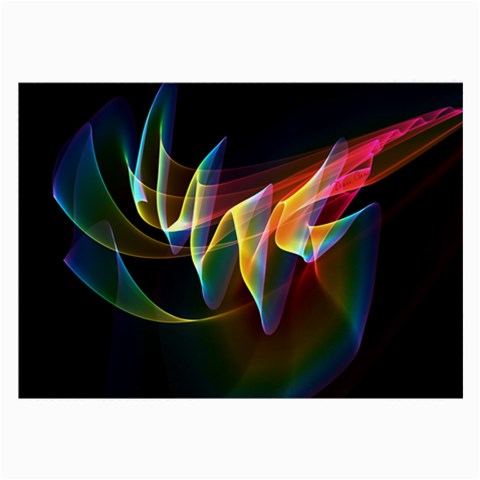 Northern Lights, Abstract Rainbow Aurora Glasses Cloth (Large) from ArtsNow.com Front