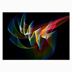 Northern Lights, Abstract Rainbow Aurora Glasses Cloth (Large, Two Sided) from ArtsNow.com Front