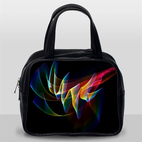 Northern Lights, Abstract Rainbow Aurora Classic Handbag (One Side) from ArtsNow.com Front