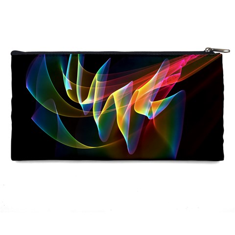 Northern Lights, Abstract Rainbow Aurora Pencil Case from ArtsNow.com Back