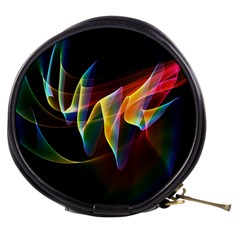 Northern Lights, Abstract Rainbow Aurora Mini Makeup Case from ArtsNow.com Front