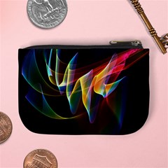 Northern Lights, Abstract Rainbow Aurora Coin Change Purse from ArtsNow.com Back