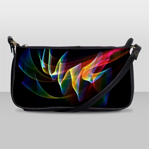 Northern Lights, Abstract Rainbow Aurora Evening Bag from ArtsNow.com Front