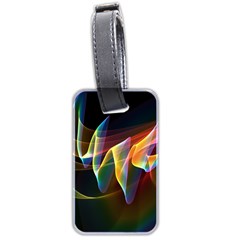 Northern Lights, Abstract Rainbow Aurora Luggage Tag (Two Sides) from ArtsNow.com Front