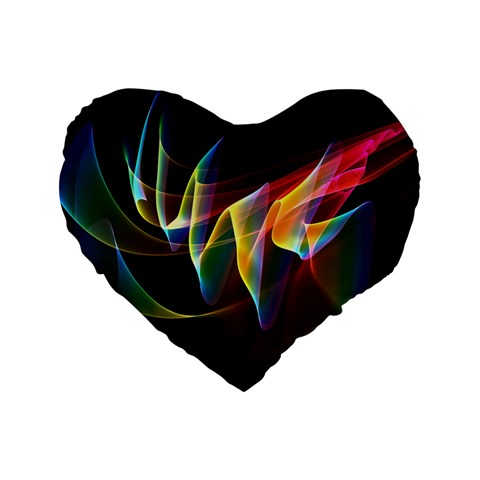 Northern Lights, Abstract Rainbow Aurora 16  Premium Heart Shape Cushion  from ArtsNow.com Front