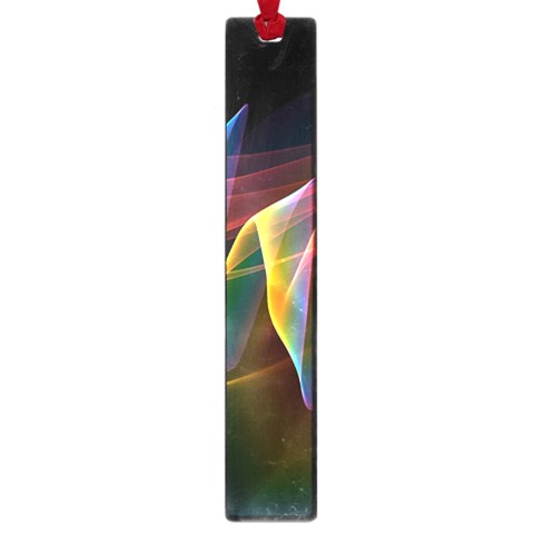 Northern Lights, Abstract Rainbow Aurora Large Bookmark from ArtsNow.com Front