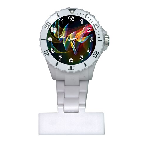 Northern Lights, Abstract Rainbow Aurora Nurses Watch from ArtsNow.com Front