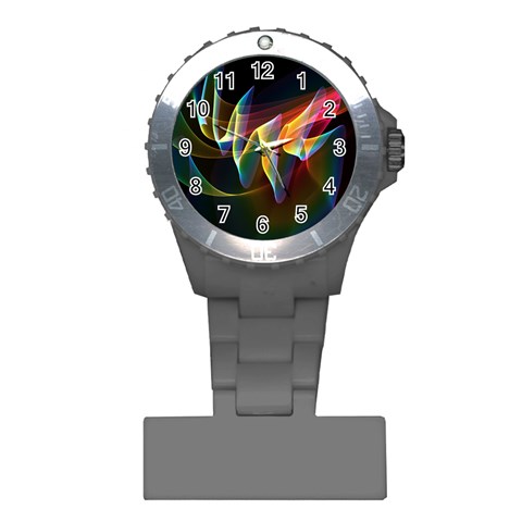 Northern Lights, Abstract Rainbow Aurora Nurses Watch from ArtsNow.com Front