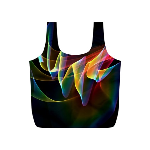 Northern Lights, Abstract Rainbow Aurora Reusable Bag (S) from ArtsNow.com Front