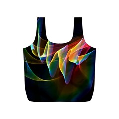 Northern Lights, Abstract Rainbow Aurora Reusable Bag (S) from ArtsNow.com Front