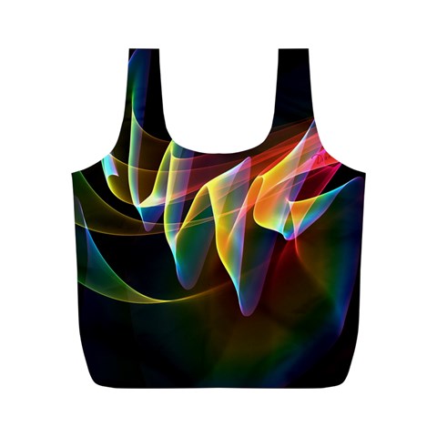 Northern Lights, Abstract Rainbow Aurora Reusable Bag (M) from ArtsNow.com Front