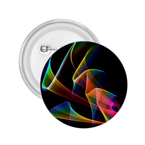 Crystal Rainbow, Abstract Winds Of Love  2.25  Button from ArtsNow.com Front