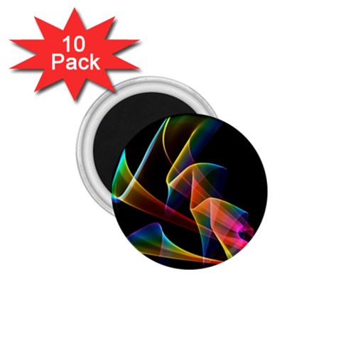 Crystal Rainbow, Abstract Winds Of Love  1.75  Button Magnet (10 pack) from ArtsNow.com Front