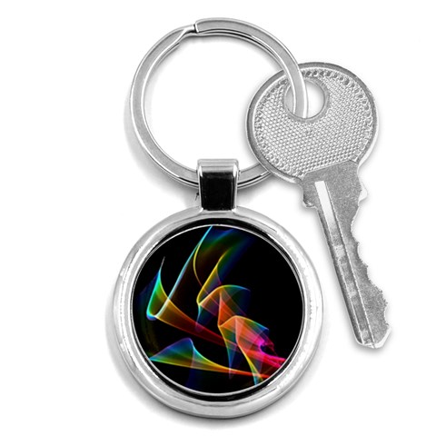 Crystal Rainbow, Abstract Winds Of Love  Key Chain (Round) from ArtsNow.com Front