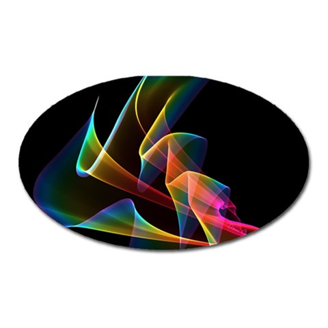 Crystal Rainbow, Abstract Winds Of Love  Magnet (Oval) from ArtsNow.com Front