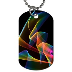 Crystal Rainbow, Abstract Winds Of Love  Dog Tag (Two Back