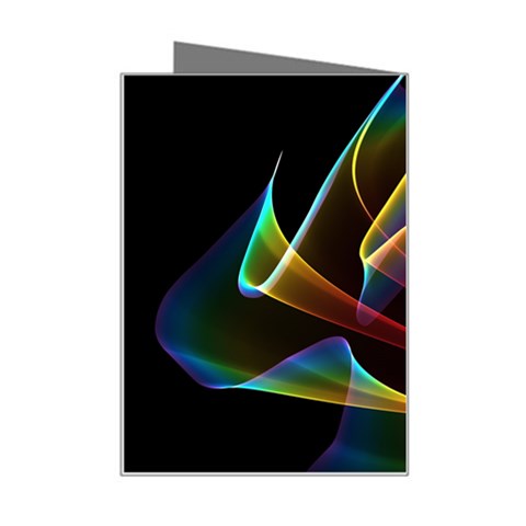 Crystal Rainbow, Abstract Winds Of Love  Mini Greeting Card from ArtsNow.com Right