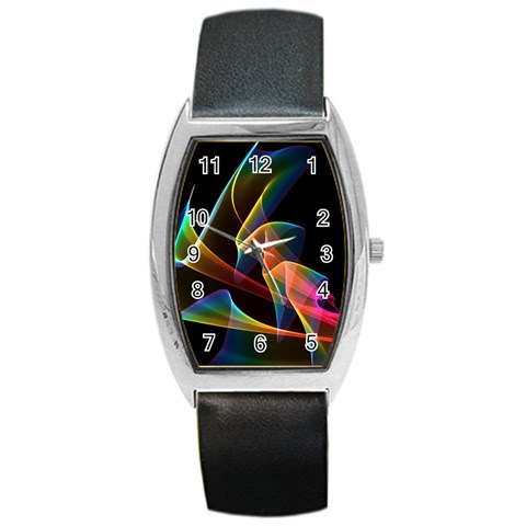 Crystal Rainbow, Abstract Winds Of Love  Tonneau Leather Watch from ArtsNow.com Front