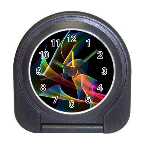 Crystal Rainbow, Abstract Winds Of Love  Desk Alarm Clock from ArtsNow.com Front