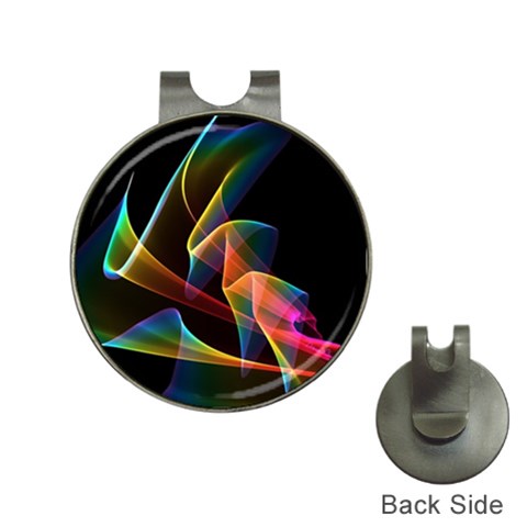 Crystal Rainbow, Abstract Winds Of Love  Hat Clip with Golf Ball Marker from ArtsNow.com Front