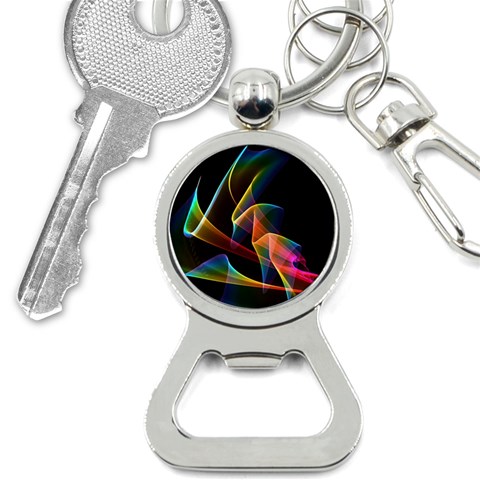 Crystal Rainbow, Abstract Winds Of Love  Bottle Opener Key Chain from ArtsNow.com Front