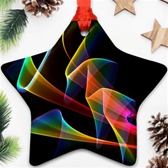 Crystal Rainbow, Abstract Winds Of Love  Star Ornament (Two Sides) from ArtsNow.com Back